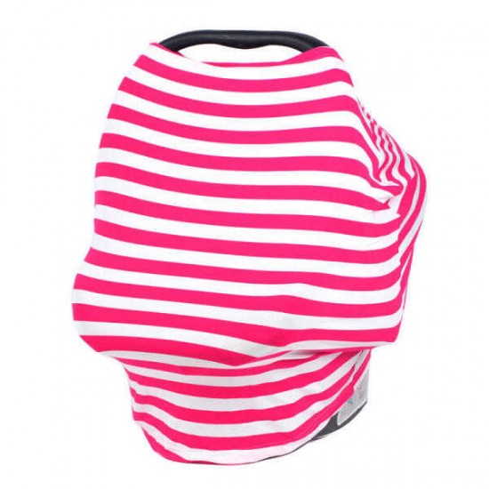 Women Multi-Use Nursing Breastfeeding Cover Scarf Stretchy Baby Car Seat Cover Shopping Cart Cover