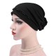 Women Muslim Beanies Flower Cotton Outdoor Casual Turban Hat