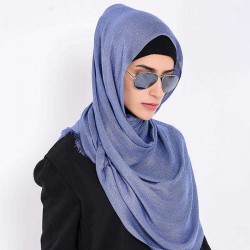 Women Muslim Headscarf Hijab Islamic Turban Underscarf Veil Monochrome Scarf