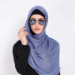 Women Muslim Headscarf Hijab Islamic Turban Underscarf Veil Monochrome Scarf