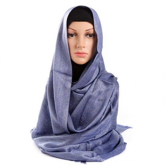 Women Muslim Headscarf Hijab Islamic Turban Underscarf Veil Monochrome Scarf