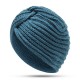 Women Muslin Indian Yarn Cross Twist Knit Turban Winter Warm Earmuffs Beanie Caps