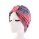 Women New Stretch Cloth Tie-dye Headband Turban Cap