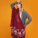 Women Noble Linen Lightweight Embroidery Printed Scarf Spring Soft Shawl Sunscreen Wraps