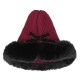 Women Outdoor Cold-Proof Thickening Artificial Rabbit Fur Knit Hat Tapered Beanie Cap