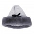 Women Outdoor Cold-Proof Thickening Artificial Rabbit Fur Knit Hat Tapered Beanie Cap