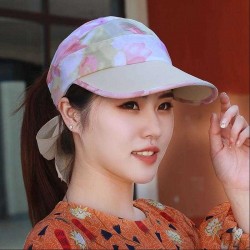 Women Outdoor Empty Top Baseball Cap Sun Protection Sun Hat  Bicycle Anti-UV Wild Casual Hat