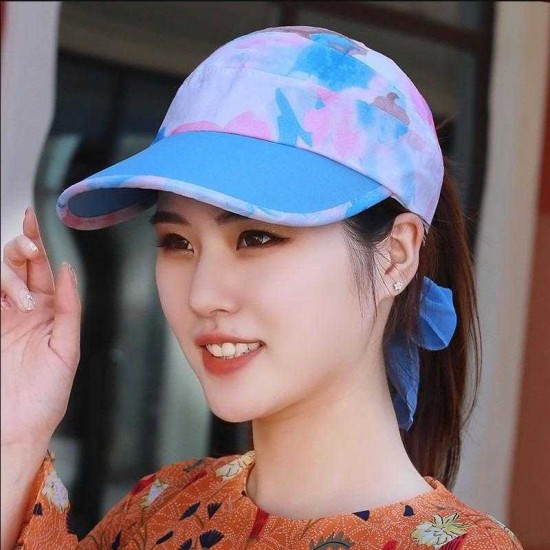 Women Outdoor Empty Top Baseball Cap Sun Protection Sun Hat  Bicycle Anti-UV Wild Casual Hat