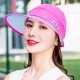 Women Outdoor Removable Sun Protection Cap Summer Vacation Empty Top Hat Adjustable