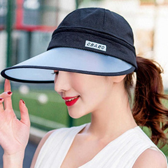 Women Outdoor Removable Sun Protection Cap Summer Vacation Empty Top Hat Adjustable