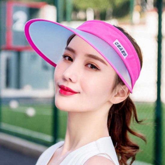 Women Outdoor Removable Sun Protection Cap Summer Vacation Empty Top Hat Adjustable