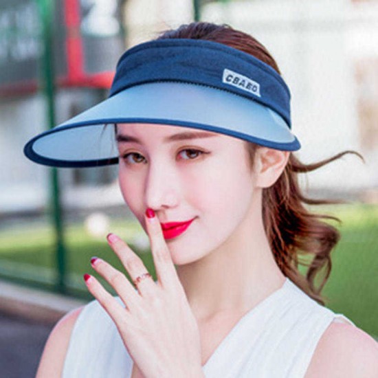 Women Outdoor Removable Sun Protection Cap Summer Vacation Empty Top Hat Adjustable