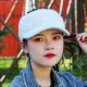 Women Outdoor Sport Fleece Lining Empty Top Knitted Hat Casual Warm Peaked Cap