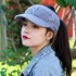 Women Outdoor Sport Fleece Lining Empty Top Knitted Hat Casual Warm Peaked Cap