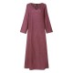 Women Oversized Vintage Loose Long Kaftan Plain Baggy Casual Full Maxi Dress