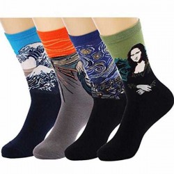 Women Painting Cotton Socks Funny Famous Retro Harajuku Street Personality Multicolors Socks