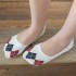 Women Plaid Cotton Breathable Invisible Socks Antiskid Soft Low Cut Boat Socks