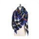 Women Plaid Winter Warm Tassels Scarf Soft Long Triangular Scarves Towals