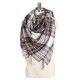 Women Plaid Winter Warm Tassels Scarf Soft Long Triangular Scarves Towals