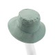 Women Plain Summer Stripe Breathable Dress Bucket Caps Outdoor Folding Sunshade Beach Hats