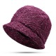 Women Polyester Breathable Bucket Cap Earmuffs Wide Brimmed Fisherman Hat