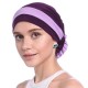 Women Polyester Breathable Turban Hat Casual Good Elastic Beanie Muslim Pile Heap Cap