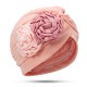 Women Polyester Ethnic Floral Turban Hat Outdoor Print Breathable Chemo Caps