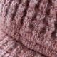 Women Pompom Knitted Baseball Cap Casual Winter Warm Plush Lining Woolen Caps