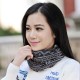 Women Print Cotton Warm Beanie Hats Multi-function Soft Collar Scarf Daul-use