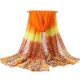 Women Printing Chiffon Scarves Shawls Casual Outdoor Soft Scarf