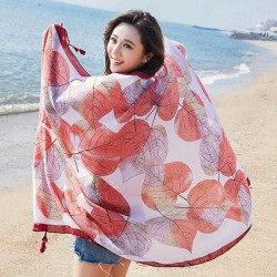 Women Printing Summer Beach Scarves Shawl Sunshade Soft Scarf