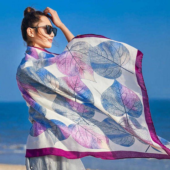 Women Printing Summer Beach Scarves Shawl Sunshade Soft Scarf