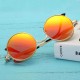 Women Punk Round Ladies Polarized Sunglasses Outdoor Round Frame Colorful Goggle