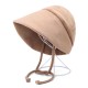 Women Retro Artificial Mane Strap Fisherman Hat Japanese Sun Protection Visor Bucket Cap