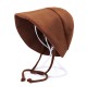 Women Retro Artificial Mane Strap Fisherman Hat Japanese Sun Protection Visor Bucket Cap