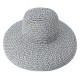 Women Retro Foldable Sunscreen Bucket Straw Hat Outdoor Casual Travel Beach Floppy Hat