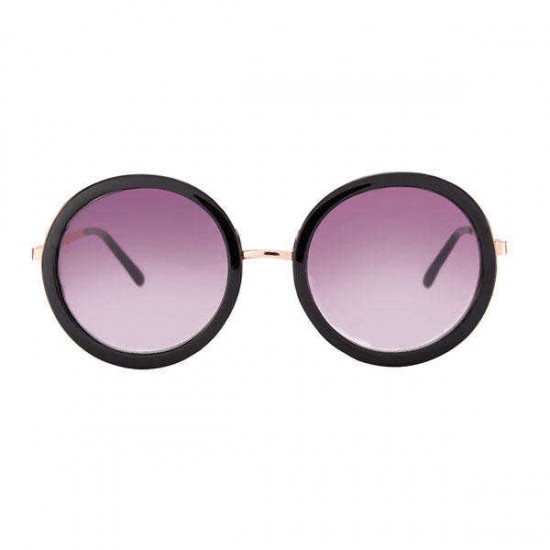 Women Retro Round Frame Polarized Sunglasses Summer Outdoor Anti-UV Glasses