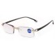 Women Round Rimless Reader Reading Glasses Rhinestone Anti-blue Light Computer Glasses