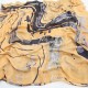 Women Satin Abstract Painting Scarves Fashion Summer Outdoor Graffiti Shawl