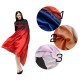 Women Satin Silk Gradient Colors Scarf Soft Long Beach Sunshade Towel Shawl