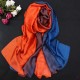 Women Satin Silk Gradient Colors Scarf Soft Long Beach Sunshade Towel Shawl