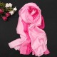 Women Satin Silk Gradient Colors Scarf Soft Long Beach Sunshade Towel Shawl