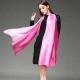 Women Satin Silk Gradient Colors Scarf Soft Long Beach Sunshade Towel Shawl