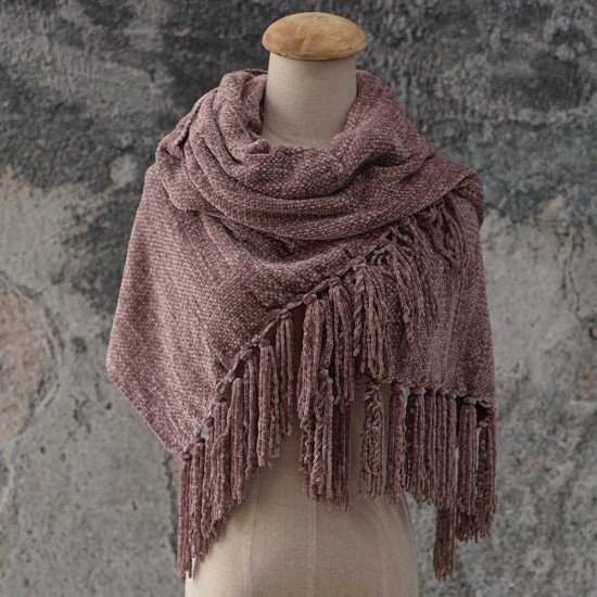 Women Scarf Chenille Soft And Comfortable Scarf Shawl Winter Shawl Wrap