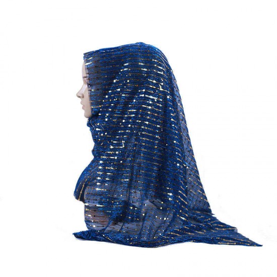 Women Sequin Arabian Hat Arab Wrap Scarf Turban Hat