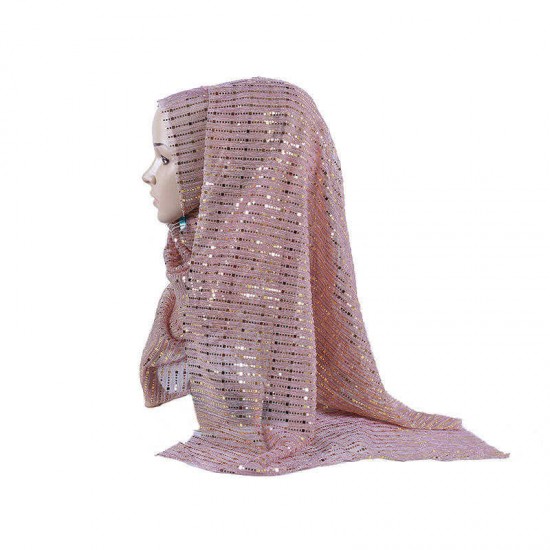 Women Sequin Arabian Hat Arab Wrap Scarf Turban Hat