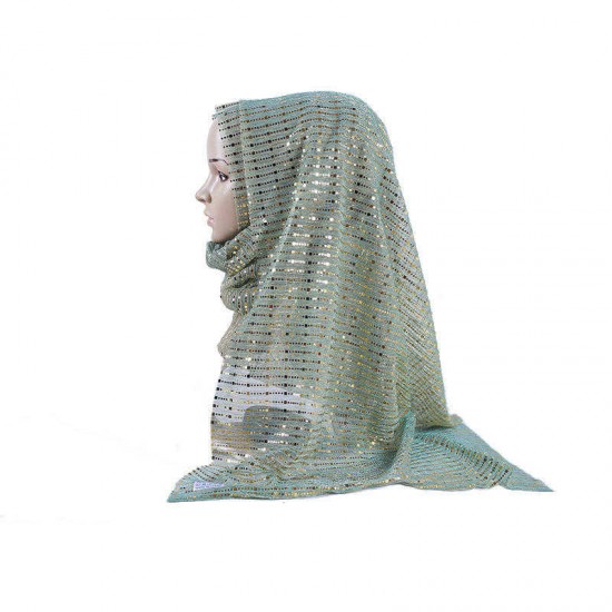 Women Sequin Arabian Hat Arab Wrap Scarf Turban Hat