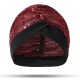 Women Sequined Mesh Hat Arabian Turban Hat Arab Wrap Scarf