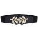 Women Skirt Decoration Waist Design PU Belt Casual Wild Vogue Elastic Waistband Waist Belt