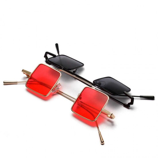 Women Small Square Sunglasses Retro Fashion Punk Sunglasses Ocean Eyewear